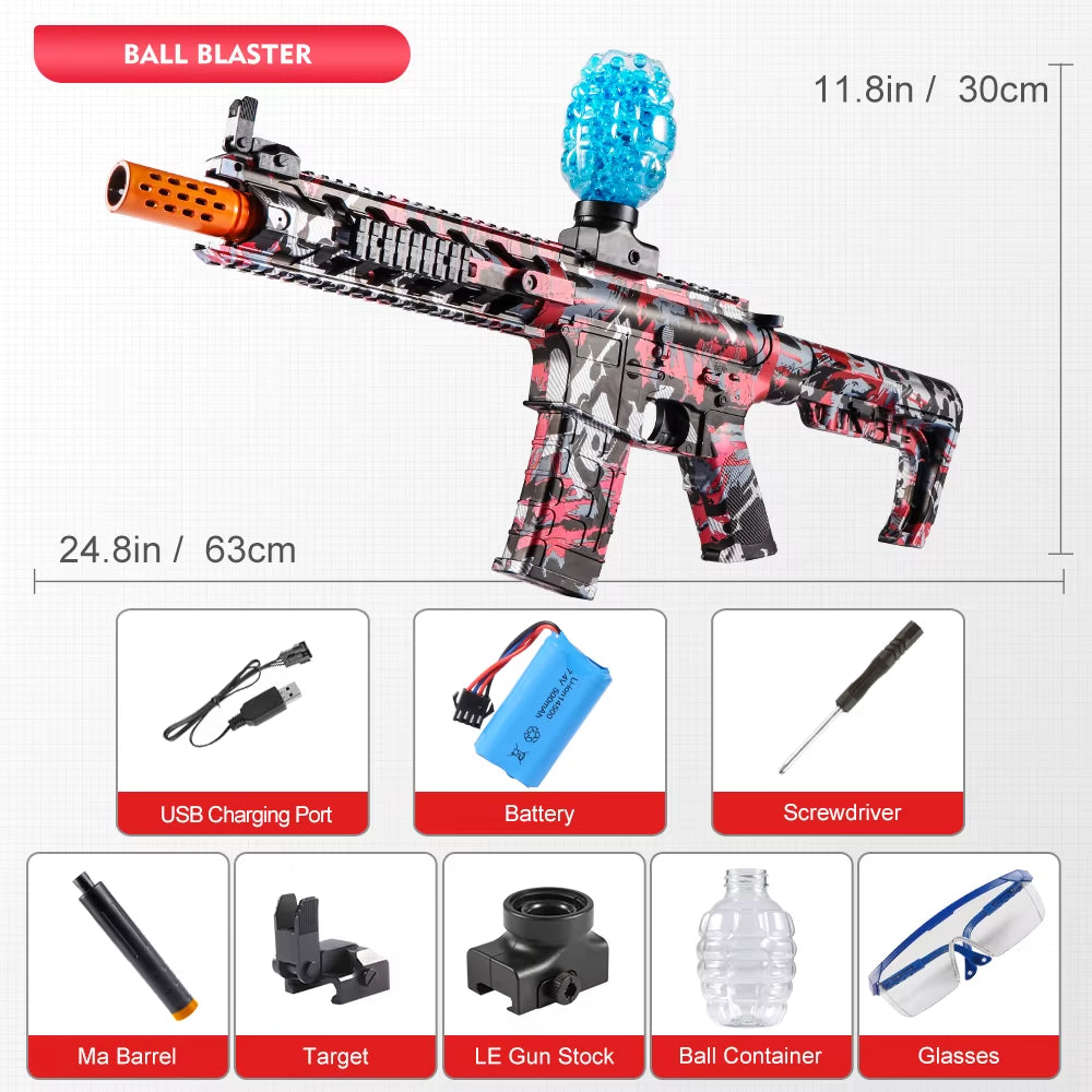 M416 Electric Blaster Gun Toys, Rechargeable, Automatic Outdoor Toys for Team Activities, Perfect Gift(Bullets Excluded)