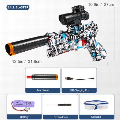 M416 Electric Blaster Gun Toys, Rechargeable, Automatic Outdoor Toys for Team Activities, Perfect Gift(Bullets Excluded)