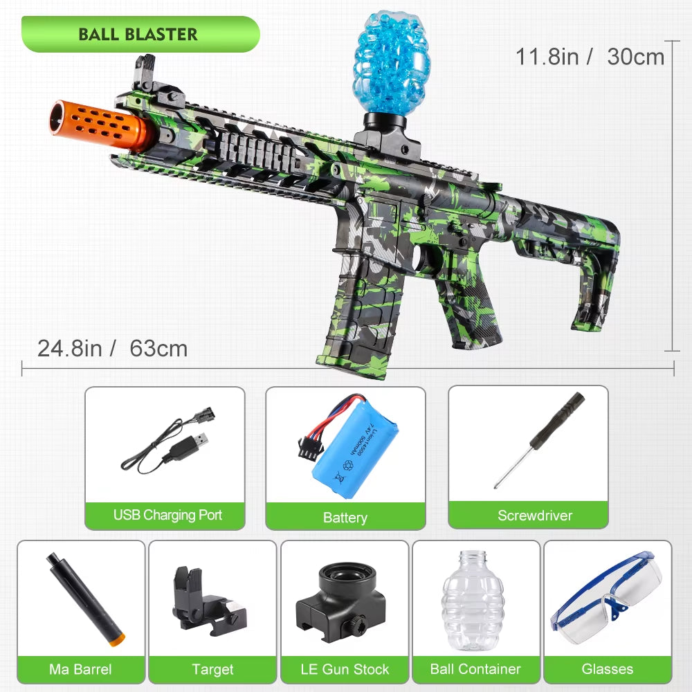 M416 Electric Blaster Gun Toys, Rechargeable, Automatic Outdoor Toys for Team Activities, Perfect Gift(Bullets Excluded)