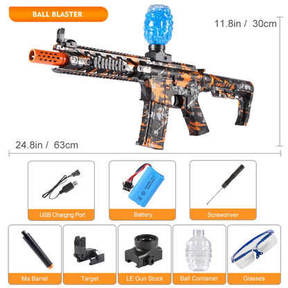 M416 Electric Blaster Gun Toys, Rechargeable, Automatic Outdoor Toys for Team Activities, Perfect Gift(Bullets Excluded)